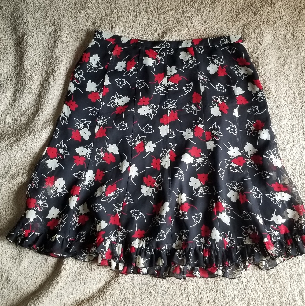 Ann Taylor LOFT Floral Mini Skirt